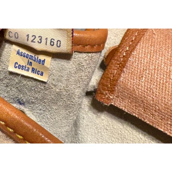 Dooney & Bourke VTG Carrier Satchel Crossbody Tan and Cream Women’s Bag - Picture 7 of 16